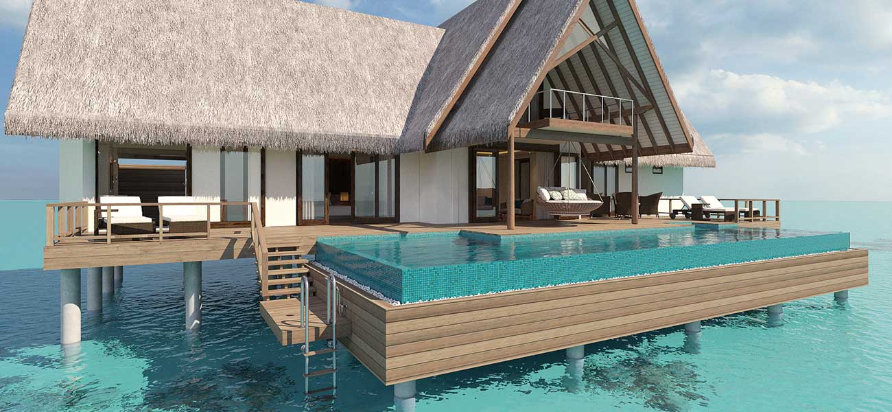 Maldives Water Bungalow Resorts | Ocean Residence | Heritance Aarah