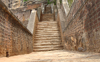 Stairway of Sigiriya Fortress Sri Lanka