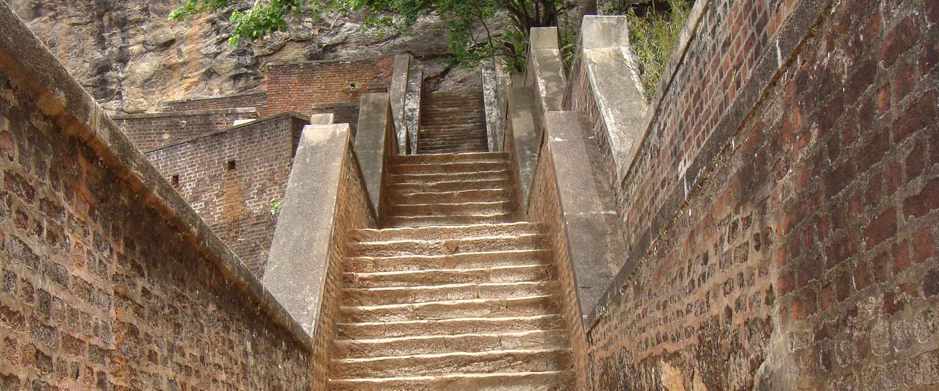 Stairway of Sigiriya Fortress Sri Lanka