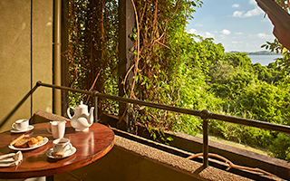 Luxury Balcony at Heritance Kandalama with a view