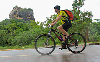 Foreigner Cycling near Heritance Kandalama