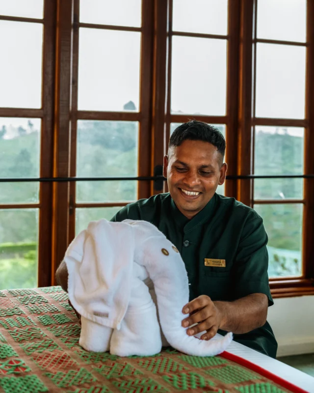 Every guest experience at Heritance Tea Factory is shaped by the care and attention of our team. From thoughtful touches to personalised service, we take pride in creating a stay where every detail is considered, and every moment feels special.

#HeritanceHotelsandResorts #HeritanceTeaFactory #NuwaraEliya #HillCountry #HotelWelcome #VisitSriLanka #WarmHospitality